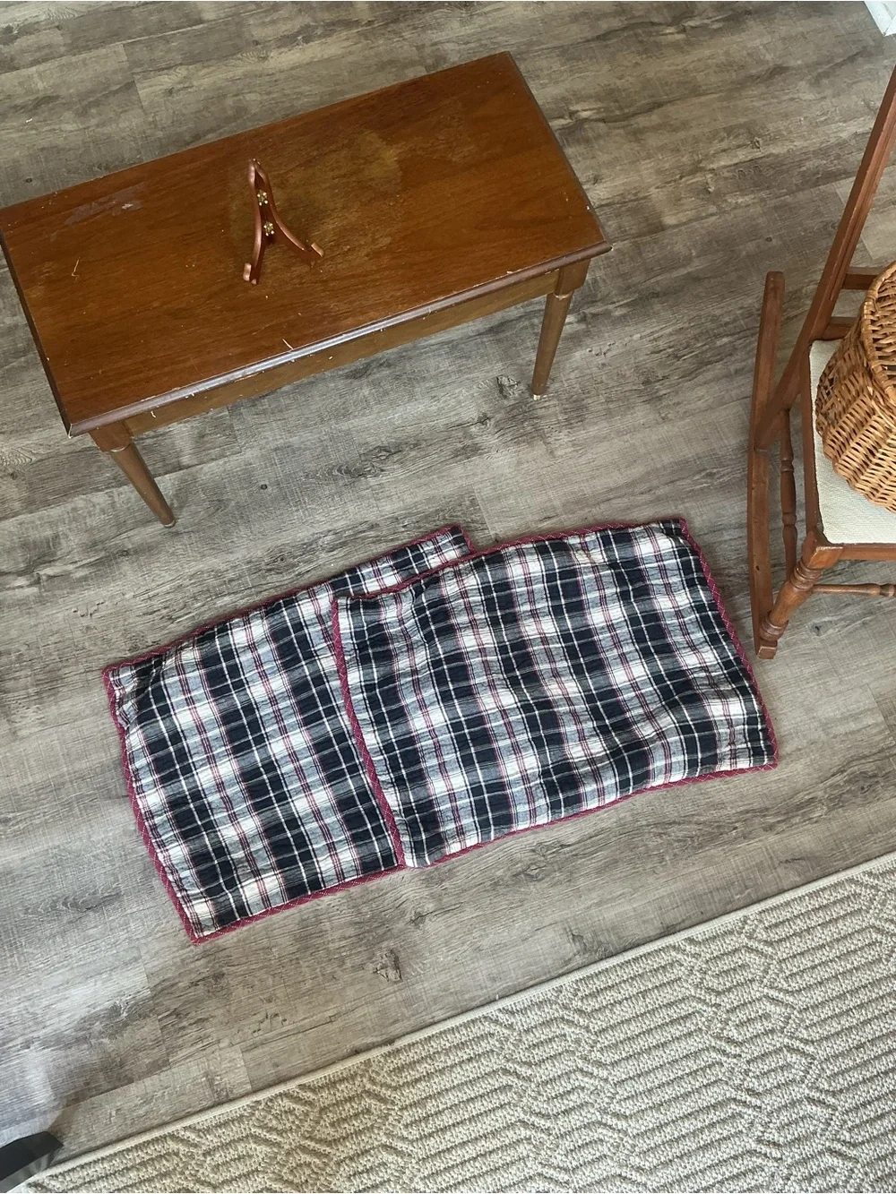 Cremieux VHC Brands Plaid Quilted Standard Pillow Sham Set of 2 Rustic Cabin